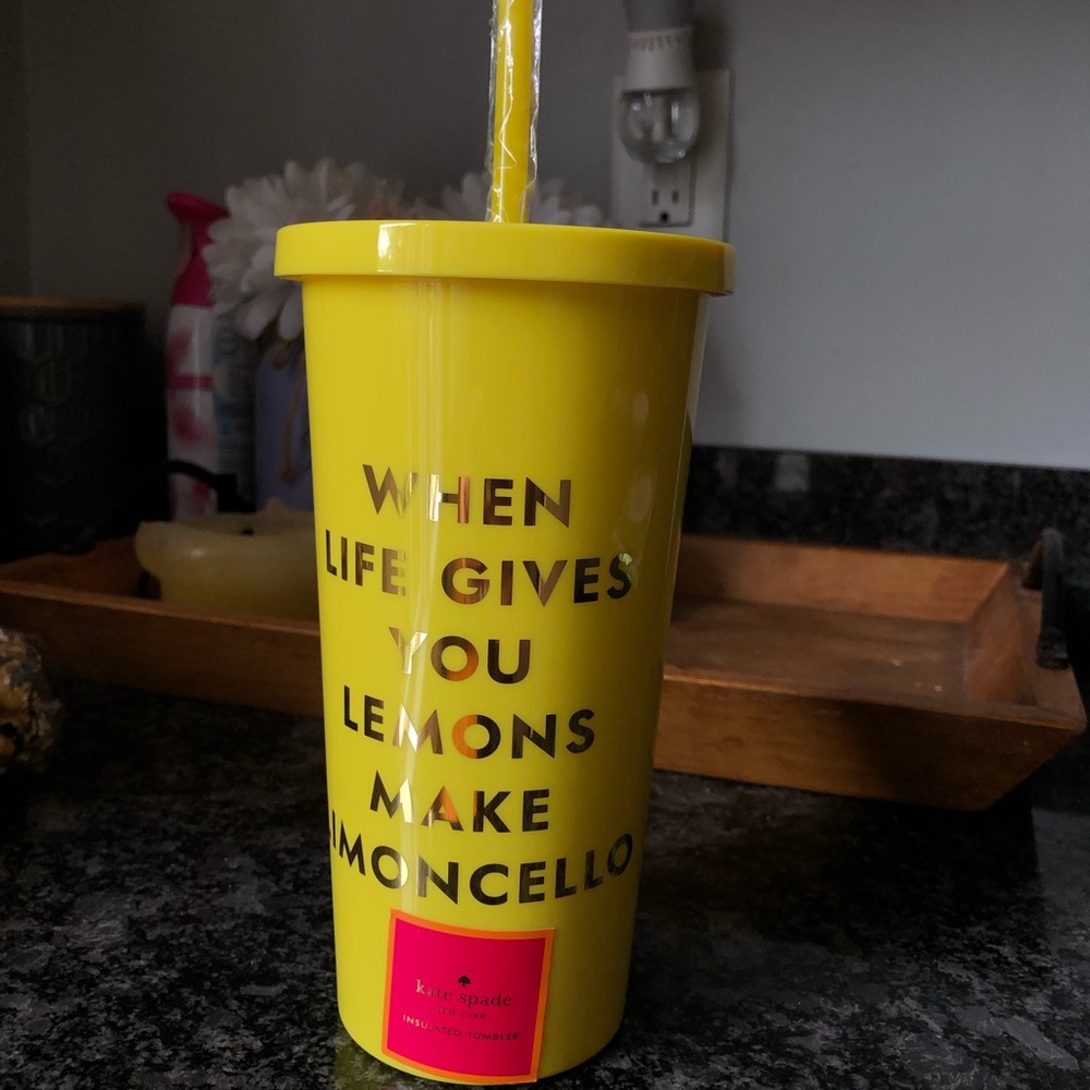 Kate Spade Cup with straw